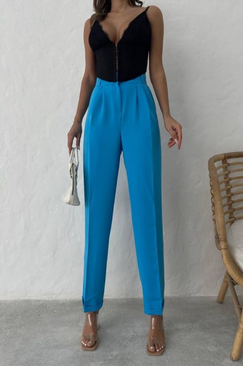 Dámské kalhoty VENTITA BLUE, Barva: světlemodrá, IVET.EU - Stylové oblečení