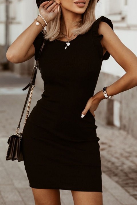 Φόρεμα ROTINSA BLACK, Χρώμα: μαύρο, IVET.EU - Εκπτώσεις έως -80%