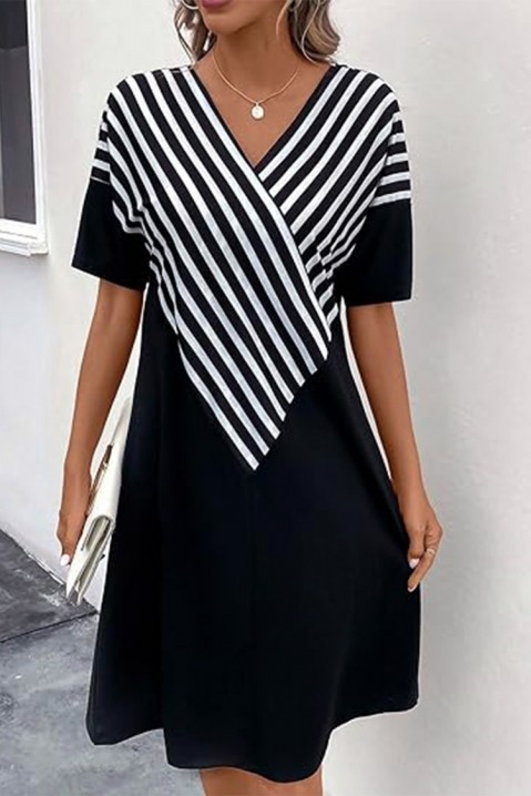 Φόρεμα NELMONFA, Χρώμα: μαύρο και άσπρο, IVET.EU - Εκπτώσεις έως -80%