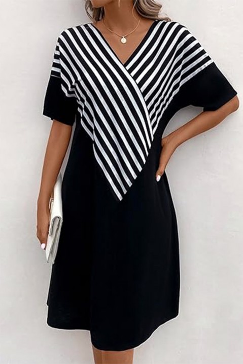 Φόρεμα NELMONFA, Χρώμα: μαύρο και άσπρο, IVET.EU - Εκπτώσεις έως -80%