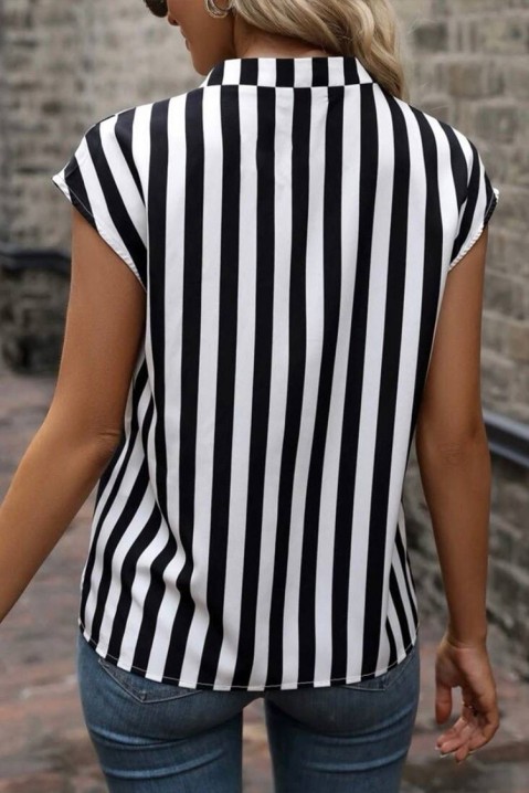 Γυναικείο μπλουζάκι KRESILDA BLACK, Χρώμα: μαύρο και άσπρο, IVET.EU - Εκπτώσεις έως -80%