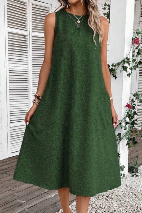 Šaty METRILZA GREEN, Barva: zelená, IVET.EU - Stylové oblečení