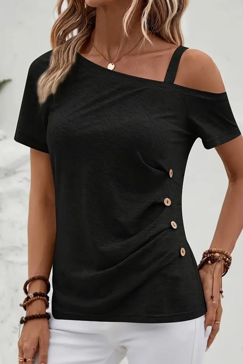 Γυναικεία μπλούζα REZIMOLDA BLACK, Χρώμα: μαύρο, IVET.EU - Εκπτώσεις έως -80%