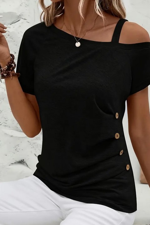 Γυναικεία μπλούζα REZIMOLDA BLACK, Χρώμα: μαύρο, IVET.EU - Εκπτώσεις έως -80%