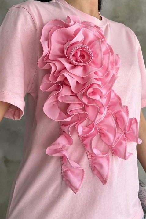 Dámské triko MAROLTA PUDRA, Barva: pastelovo-ružová, IVET.EU - Stylové oblečení