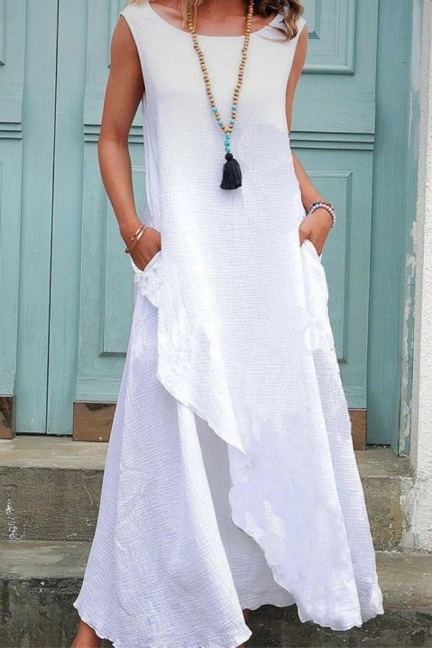 Šaty ZARMEONA, Barva: bílá, IVET.EU - Stylové oblečení