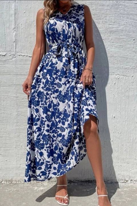 Φόρεμα KASANERA BLUE, Χρώμα: μπλε και άσπρο, IVET.EU - Εκπτώσεις έως -80%