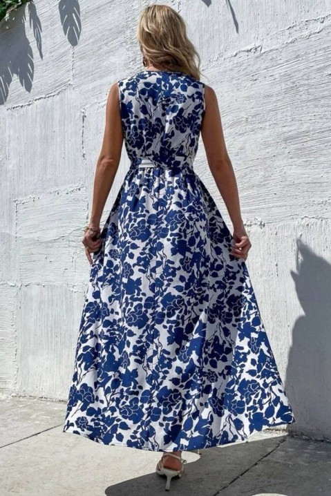 Φόρεμα KASANERA BLUE, Χρώμα: μπλε και άσπρο, IVET.EU - Εκπτώσεις έως -80%