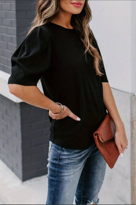 Γυναικεία μπλούζα FONTARA BLACK, Χρώμα: μαύρο, IVET.EU - Εκπτώσεις έως -80%
