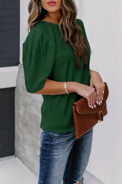 Γυναικεία μπλούζα FONTARA GREEN, Χρώμα: πράσινο, IVET.EU - Εκπτώσεις έως -80%