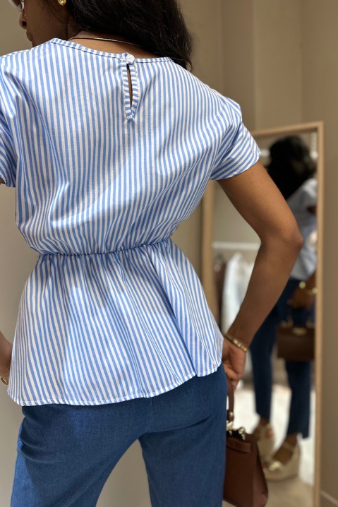 Γυναικεία μπλούζα PROMAVOSA, Χρώμα: άσπρο και μπλε, IVET.EU - Εκπτώσεις έως -80%