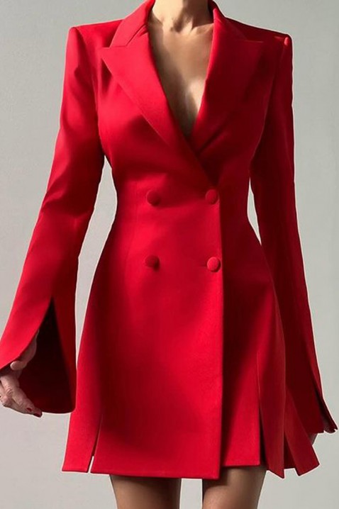 Φόρεμα-μπλέιζερ MELFORDA RED, Χρώμα: κόκκινο, IVET.EU - Εκπτώσεις έως -80%