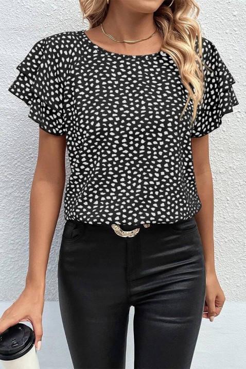 Γυναικεία μπλούζα LIPEALDA BLACK, Χρώμα: μαύρο, IVET.EU - Εκπτώσεις έως -80%