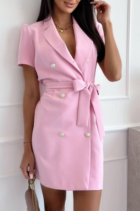 Φόρεμα-μπλέιζερ TREFIONA PINK, Χρώμα: ροζ, IVET.EU - Εκπτώσεις έως -80%