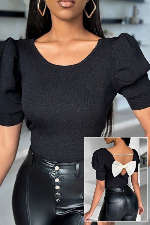 Γυναικεία μπλούζα POLTINA, Χρώμα: μαύρο, IVET.EU - Εκπτώσεις έως -80%
