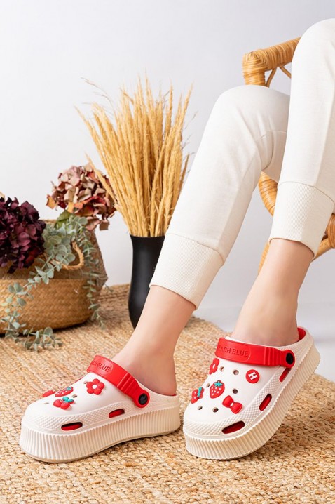 Dámské pantofle LORNATA RED, Barva: červená, IVET.EU - Stylové oblečení