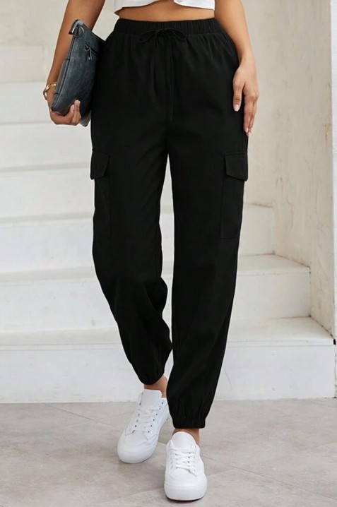 Dámské kalhoty FIOLPENA BLACK, Barva: černá, IVET.EU - Stylové oblečení