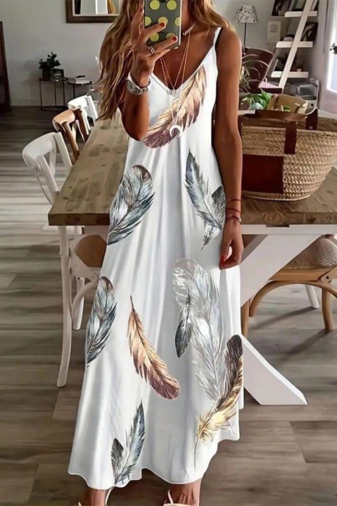 Φόρεμα ELMORFA, Χρώμα: άσπρο, IVET.EU - Εκπτώσεις έως -80%