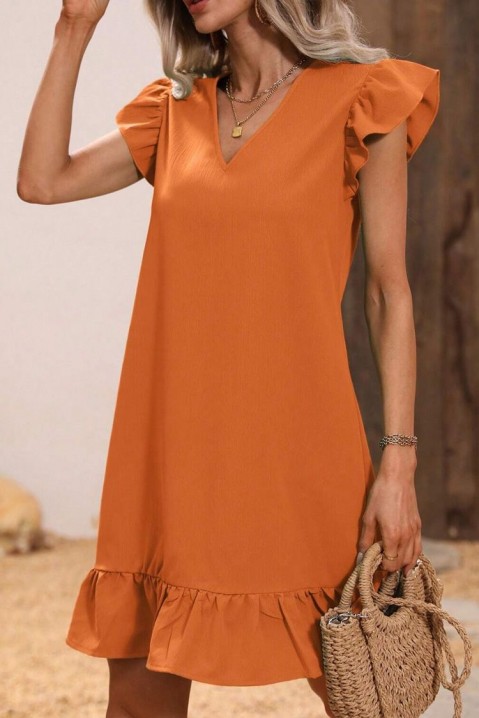 Šaty LOTIANA ORANGE, Barva: oranžová, IVET.EU - Stylové oblečení