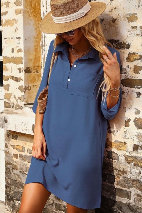 Šaty FROTINA BLUE, Farba: svetlomodrá, IVET.EU - Štýlové oblečenie