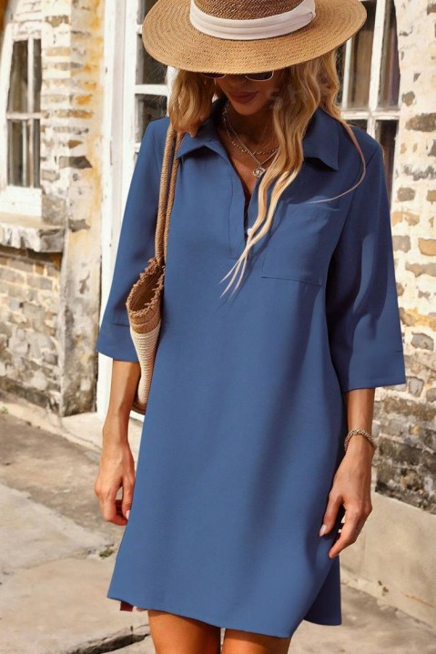 Šaty FROTINA BLUE, Farba: svetlomodrá, IVET.EU - Štýlové oblečenie
