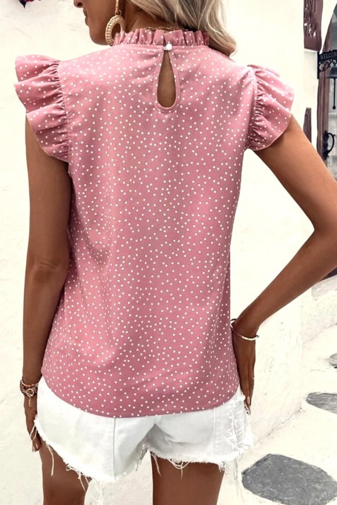 Γυναικείο μπλουζάκι NERMODA, Χρώμα: πούδρα, IVET.EU - Εκπτώσεις έως -80%