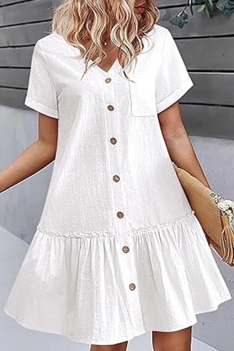 Šaty GARMOLDA WHITE, Farba: biela, IVET.EU - Štýlové oblečenie