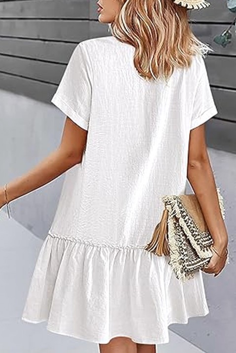 Φόρεμα GARMOLDA WHITE, Χρώμα: άσπρο, IVET.EU - Εκπτώσεις έως -80%