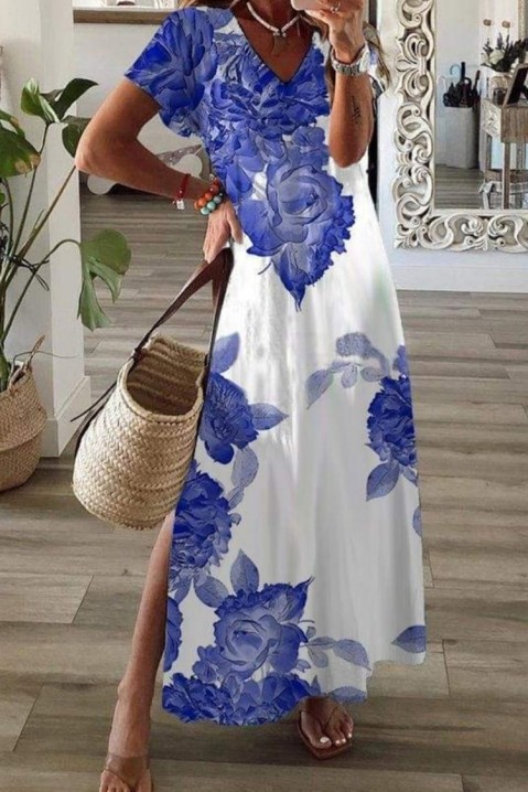 Φόρεμα ERVILMA, Χρώμα: σκούρο μπλε και άσπρο, IVET.EU - Εκπτώσεις έως -80%