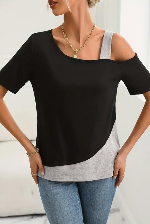 Γυναικεία μπλούζα RINOLDEA GREY, Χρώμα: μαύρο, IVET.EU - Εκπτώσεις έως -80%