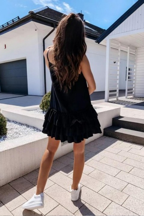 Φόρεμα MERTOLFA BLACK, Χρώμα: μαύρο, IVET.EU - Εκπτώσεις έως -80%