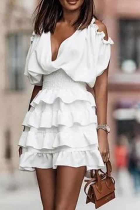 Φόρεμα BELINDOFA WHITE, Χρώμα: άσπρο, IVET.EU - Εκπτώσεις έως -80%