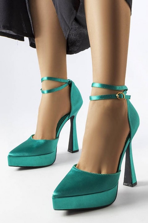 Γυναικεία παπούτσια KOTIANA GREEN, Χρώμα: πράσινο, IVET.EU - Εκπτώσεις έως -80%