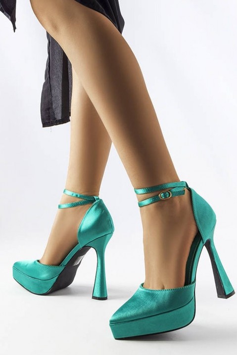 Γυναικεία παπούτσια KOTIANA GREEN, Χρώμα: πράσινο, IVET.EU - Εκπτώσεις έως -80%