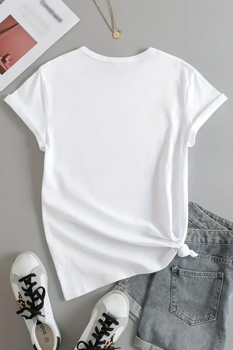 Κοντομάνικο μπλουζάκι ROEMELDA, Χρώμα: άσπρο, IVET.EU - Εκπτώσεις έως -80%