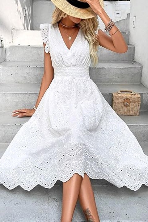 Φόρεμα FODEALSA, Χρώμα: άσπρο, IVET.EU - Εκπτώσεις έως -80%