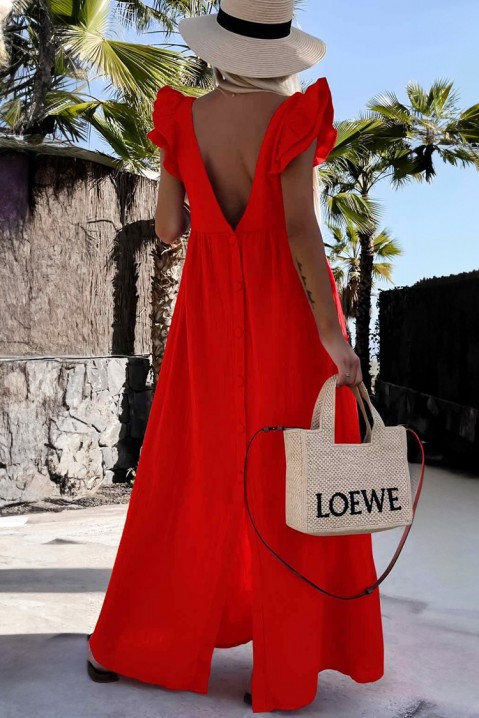 TIMORZA RED šaty, Farba: červená, IVET.EU - Štýlové oblečenie