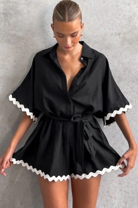 Ολόσωμη φόρμα FANONVA, Χρώμα: μαύρο, IVET.EU - Εκπτώσεις έως -80%