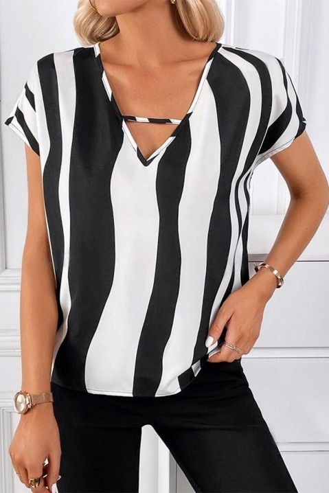 Γυναικείο μπλουζάκι FRENZA, Χρώμα: μαύρο και άσπρο, IVET.EU - Εκπτώσεις έως -80%