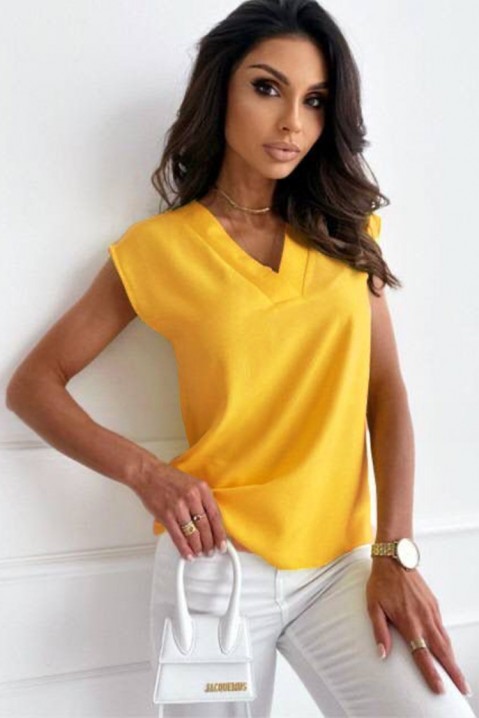 Γυναικεία μπλούζα DRILONDA YELLOW, Χρώμα: κίτρινο, IVET.EU - Εκπτώσεις έως -80%