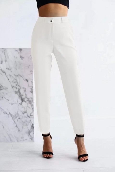 Dámské kalhoty RENTIDA WHITE, Barva: bílá, IVET.EU - Stylové oblečení