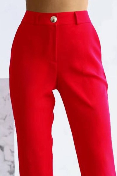 Dámske nohavice RENTIDA RED, Farba: červená, IVET.EU - Štýlové oblečenie