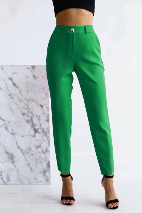 Dámské kalhoty RENTIDA GREEN, Barva: zelená, IVET.EU - Stylové oblečení