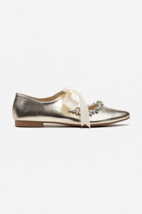 Γυναικεία παπούτσια FIOLFENA GOLD, Χρώμα: χρυσαφί, IVET.EU - Εκπτώσεις έως -80%