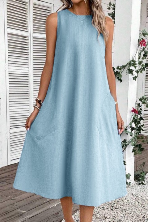 Φόρεμα METRILZA BLUE, Χρώμα: μπλε, IVET.EU - Εκπτώσεις έως -80%