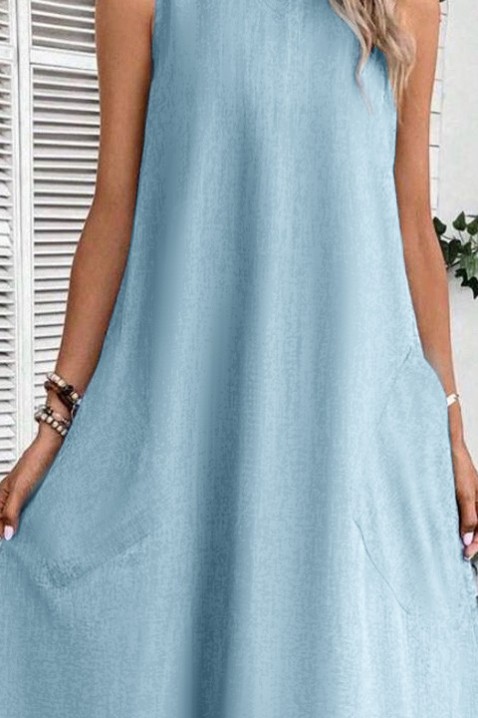 Šaty METRILZA BLUE, Barva: světlemodrá, IVET.EU - Stylové oblečení