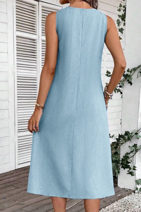 Šaty METRILZA BLUE, Barva: světlemodrá, IVET.EU - Stylové oblečení
