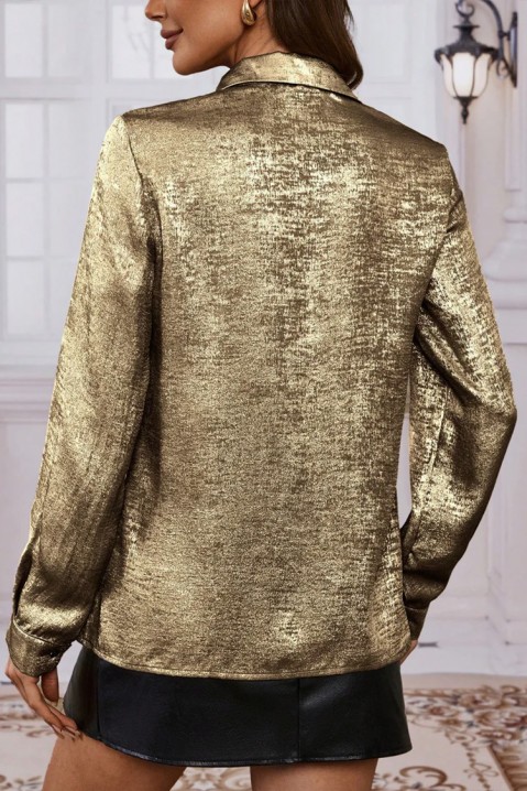 Γυναικείο πουκάμισο ARMELGA GOLD, Χρώμα: χρυσαφί, IVET.EU - Εκπτώσεις έως -80%