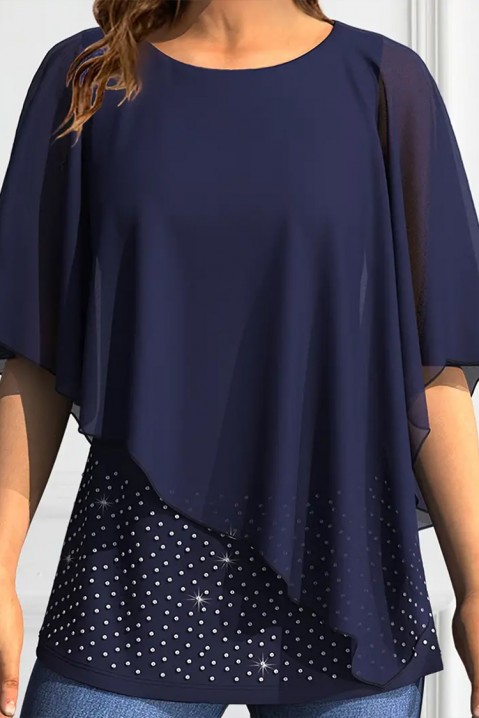 Γυναικεία μπλούζα DROMILGA, Χρώμα: σκούρο μπλε, IVET.EU - Εκπτώσεις έως -80%
