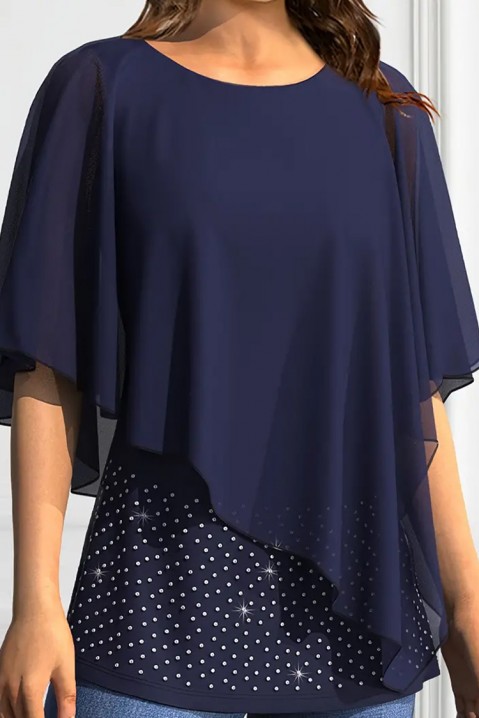 Γυναικεία μπλούζα DROMILGA, Χρώμα: σκούρο μπλε, IVET.EU - Εκπτώσεις έως -80%